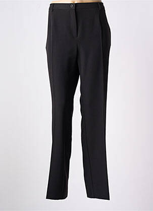 Pantalon droit tissage crêpe taille normale noir TELMAIL femme