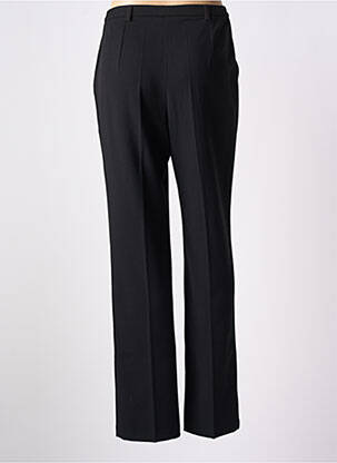 Pantalon droit taille à pinces taille haute noir GUY DUBOUIS femme
