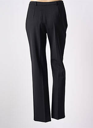 Pantalon droit tissage crêpe taille haute noir GUY DUBOUIS femme