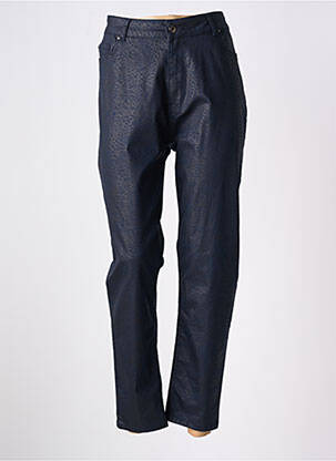 Pantalon slim tissage enduit taille normale bleu FRED SABATIER femme