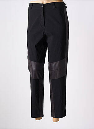 Pantalon 7/8 stretch taille normale noir FRANCK ANNA femme