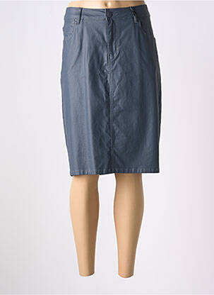 Jupe mi-longue stretch gris TELMAIL femme