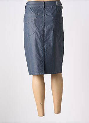 Jupe mi-longue stretch gris TELMAIL femme