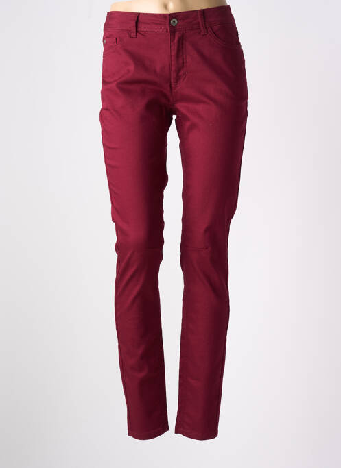 Jeans coupe slim poches taille normale rouge JENSEN homme