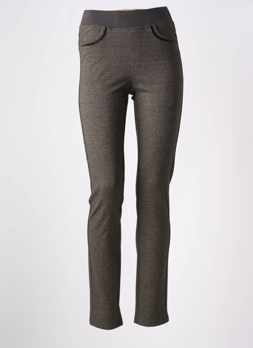 Jegging tissage chiné taille normale gris BARILOCHE femme