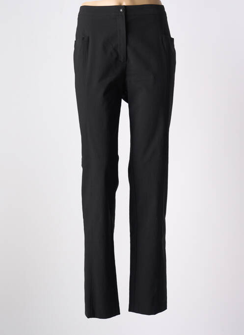 Pantalon slim taille élastique taille haute noir TELMAIL femme