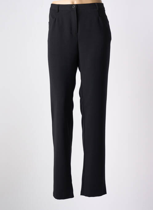 Pantalon slim taille élastique taille haute noir TELMAIL femme