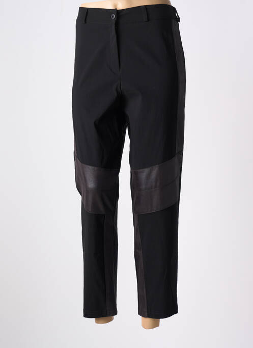 Pantalon 7/8 stretch taille normale noir FRANCK ANNA femme