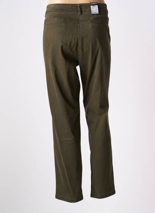 Pantalon chino vert ZERRES pour femme