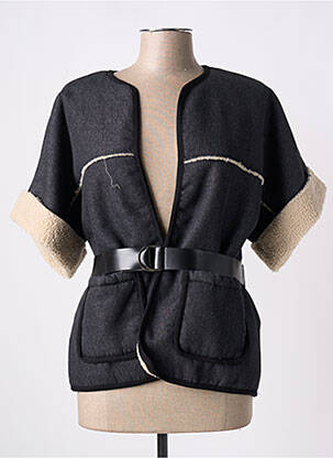 Veste casual poches gris PLEASE femme