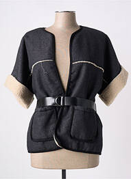Veste casual poches gris PLEASE femme