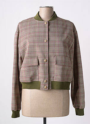 Blouson fermeture pressionnée beige IMPERIAL femme