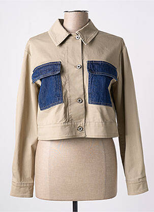 Veste casual coupe droite beige PLEASE femme