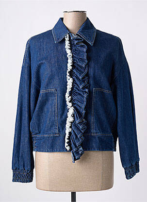 Veste casual poches bleu PLEASE femme