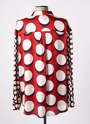 Chemisier coupe fluide manches longues rouge IMPERIAL femme