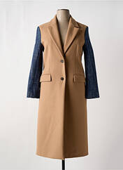Manteau long beige PLEASE pour femme seconde vue