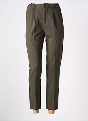 Pantalon droit stretch taille normale vert IMPERIAL femme