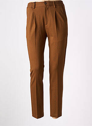 Pantalon droit stretch taille normale marron IMPERIAL femme