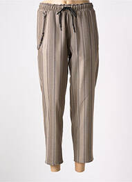 Pantalon 7/8 taille élastique taille normale beige IMPERIAL femme