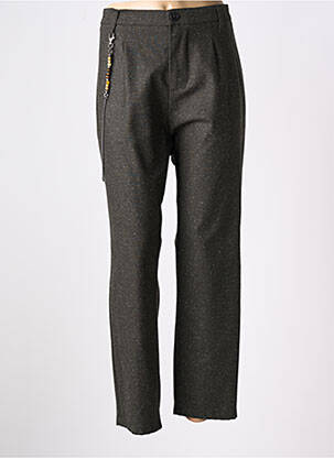 Pantalon 7/8 coupe cigarette taille normale vert IMPERIAL femme