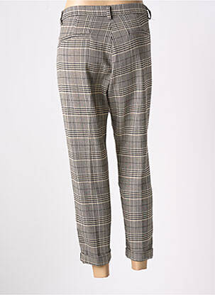 Pantalon 7/8 fermeture zippée sous rabat boutonné taille normale beige IMPERIAL femme