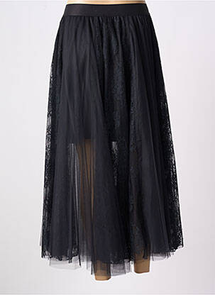 Jupe longue coupe fluide noir IMPERIAL femme