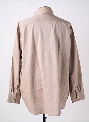 Chemise manches longues manches longues marron SEIDEN STICKER homme