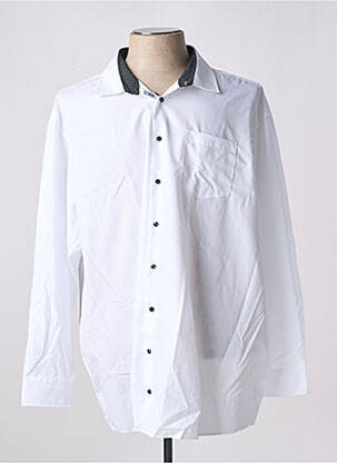Chemise manches longues manches longues blanc SEIDEN STICKER homme