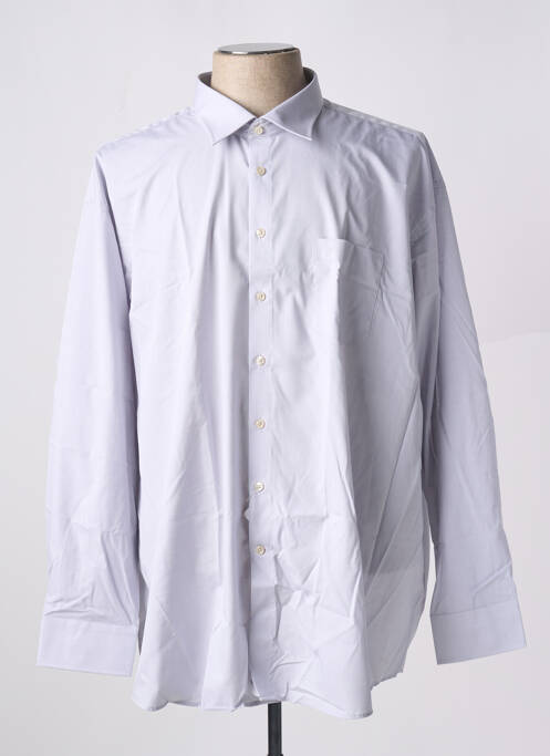 Chemise manches longues gris SEIDEN STICKER pour homme