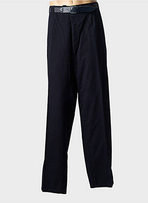Pantalon chino stretch taille normale bleu LUIGI MORINI homme