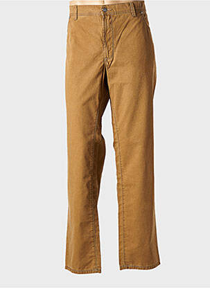 Pantalon slim tissage velours taille normale jaune PIONIER homme