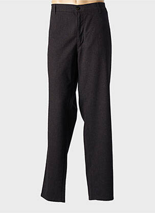 Pantalon slim tissage chiné taille normale noir PIONIER homme