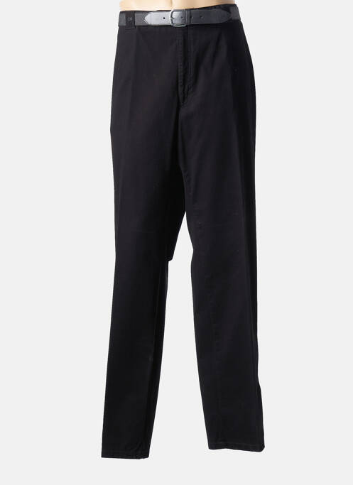 Pantalon droit noir LUIGI MORINI pour homme