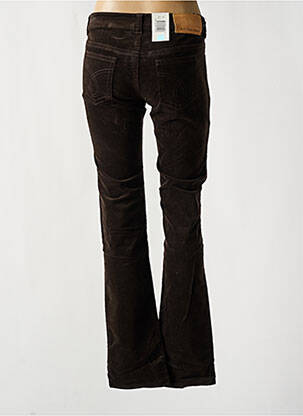 Pantalon droit stretch taille basse marron CALVIN KLEIN femme