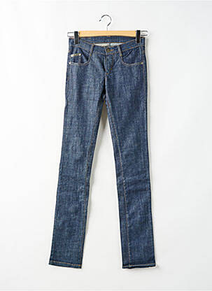 Jeans coupe slim tissage brut taille basse bleu TARK'1 femme