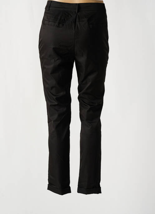Pantalon slim tissage popeline taille haute noir TOXIK3 femme