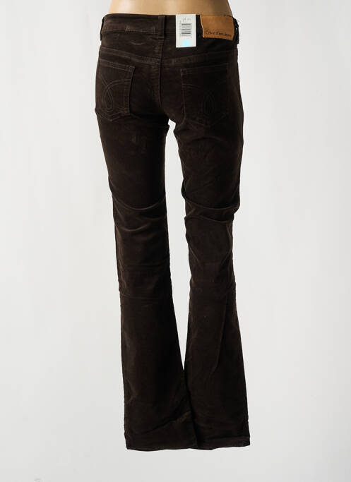 Pantalon droit marron CALVIN KLEIN pour femme
