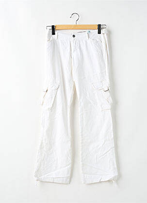 Pantalon flare taille basse taille basse blanc RWD femme
