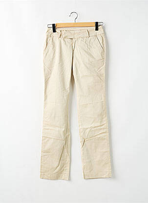 Pantalon chino taille basse taille basse beige SALSA femme
