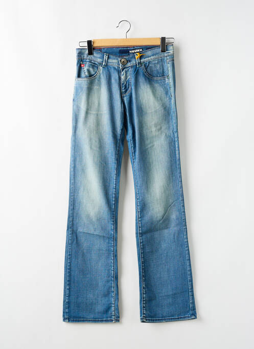 Jean coupe flare stretch taille basse bleu MISS SIXTY femme