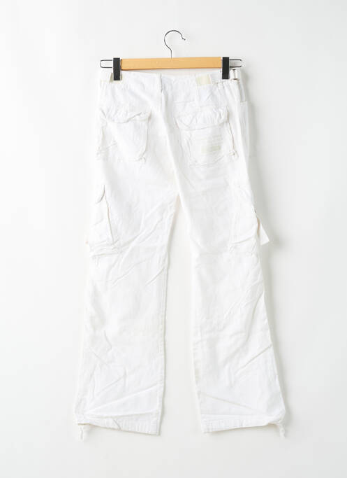 Pantalon flare taille basse taille basse blanc RWD femme