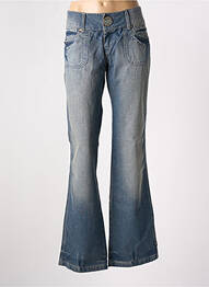 Jean coupe flare stretch taille basse bleu DDP femme