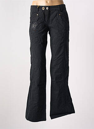 Pantalon flare taille basse taille basse noir DDP femme