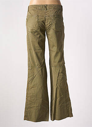 Pantalon flare taille basse taille basse vert DDP femme