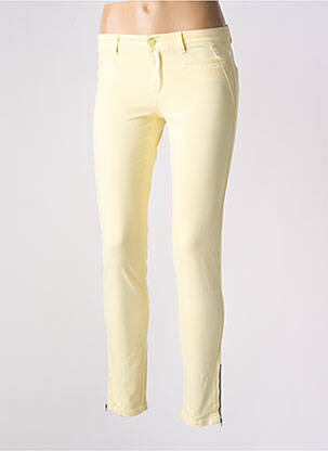 Jeans skinny stretch taille basse jaune SUD EXPRESS femme