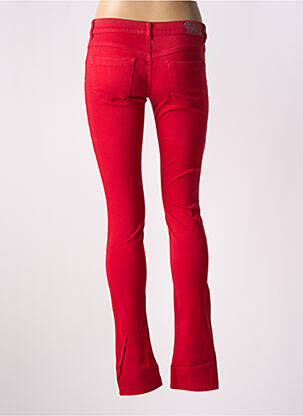Jeans skinny stretch taille basse rouge DIESEL femme