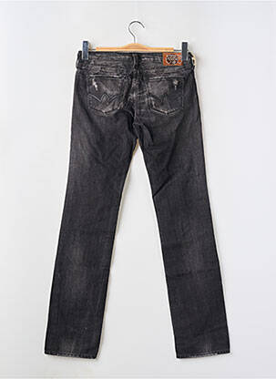 Jeans coupe droite stretch taille basse noir LE TEMPS DES CERISES femme