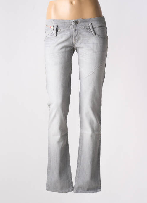 Jeans coupe slim gris DIESEL pour femme