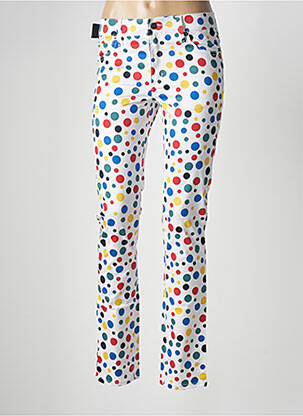 Pantalon slim tissage popeline taille normale blanc CHEAP MONDAY femme