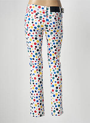 Pantalon slim tissage popeline taille normale blanc CHEAP MONDAY femme